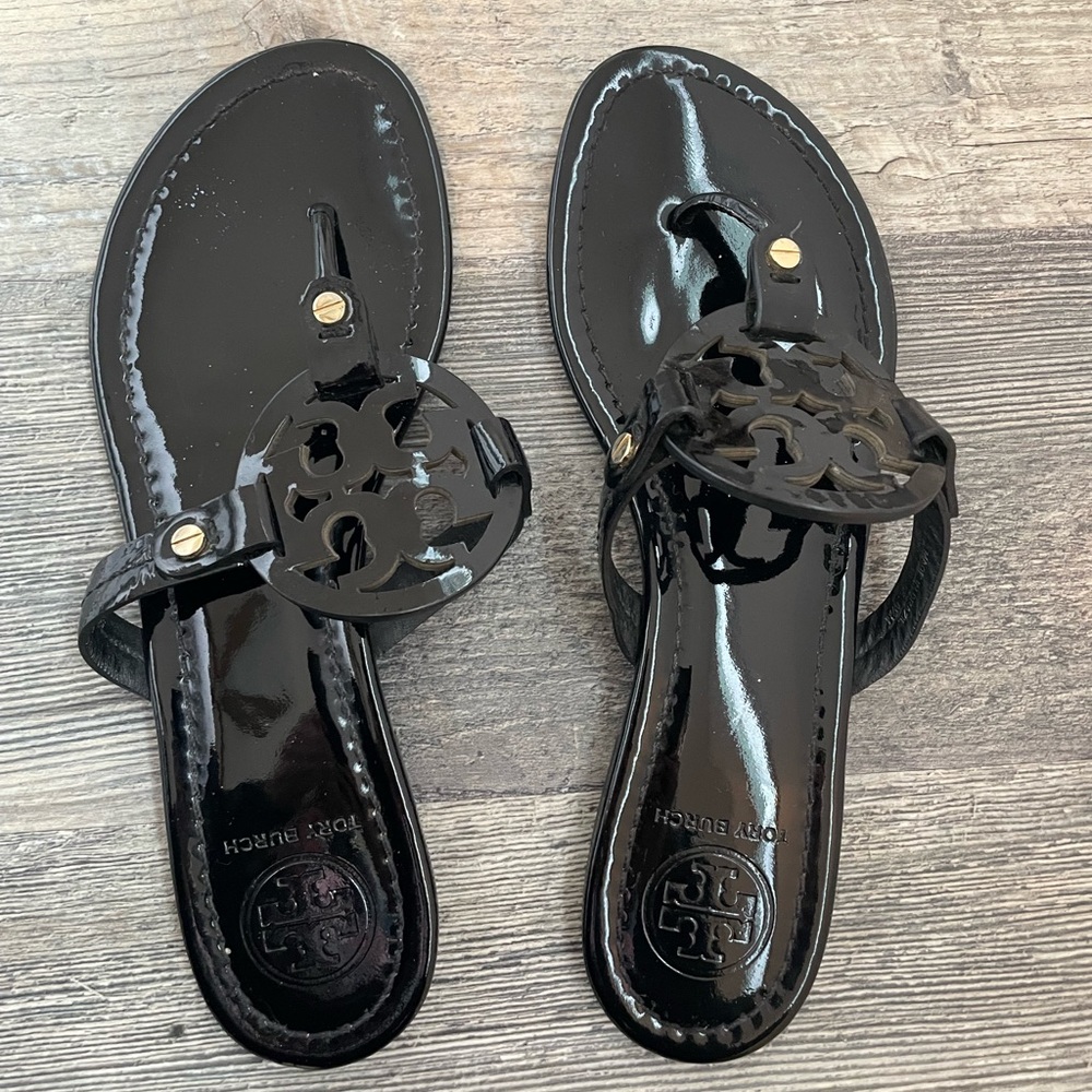 Tory Burch Miller Patent Leather Sandal